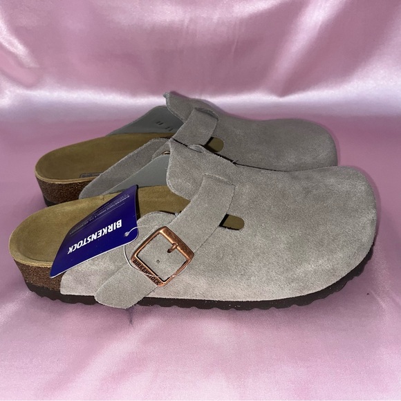 Birkenstock suede clogs size 7.5 W - Picture 7 of 10